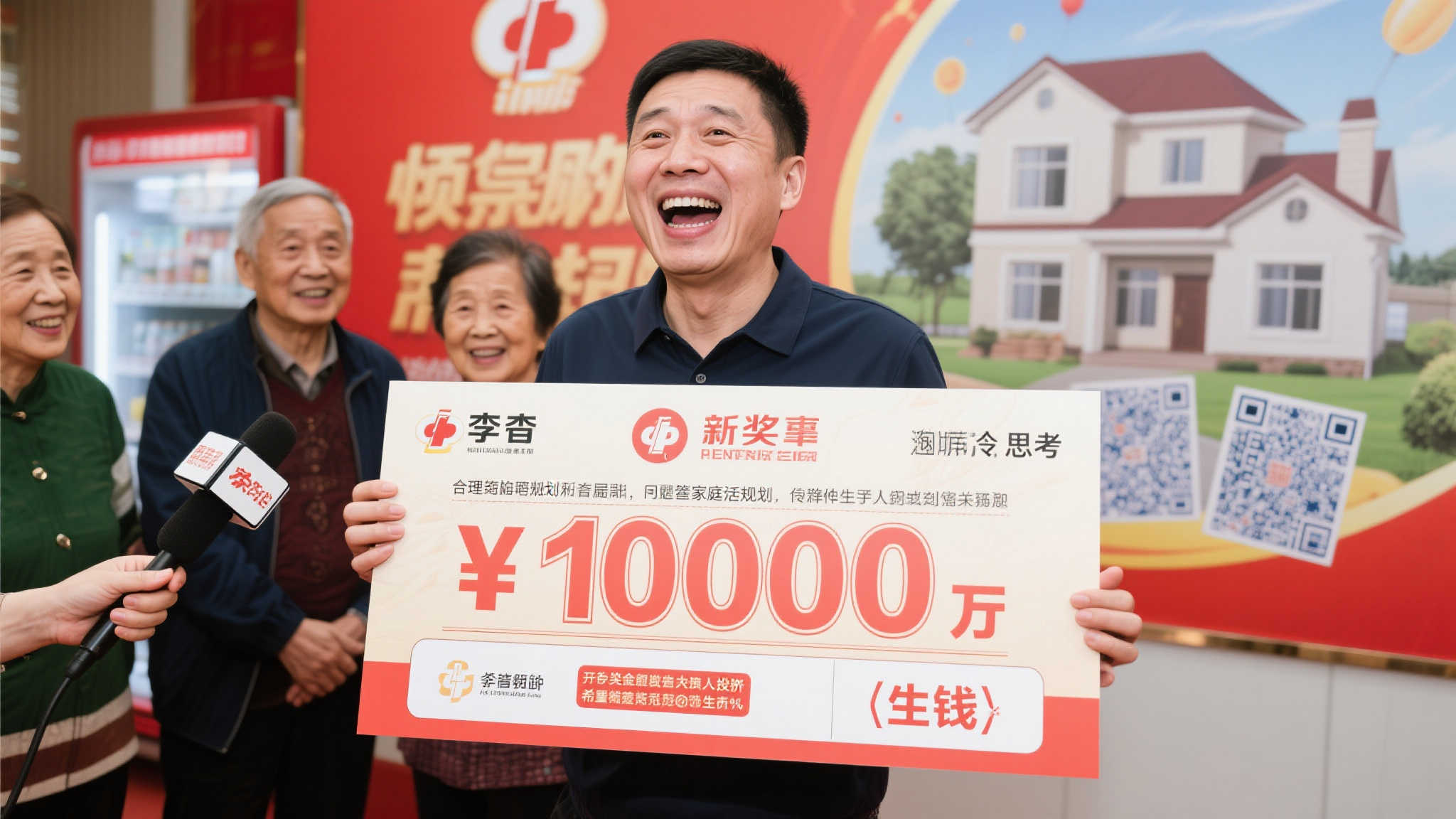 在接受采访时，李先生表示，中奖后他的第一